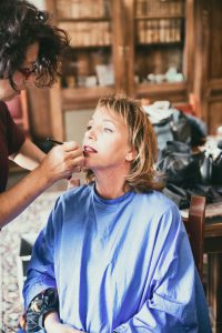 In de make-up
