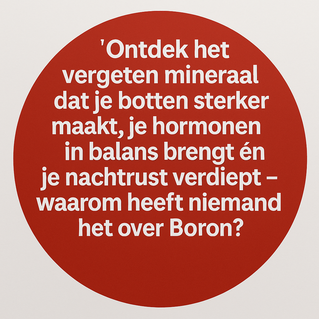 Boron: De Sleutel tot Gezondere Botten, Gewrichten en Hormoonbalans